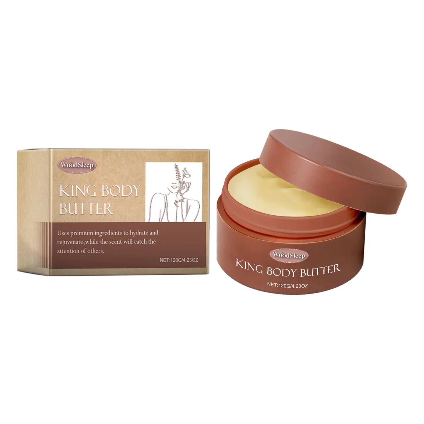 Woodsleep Cologne Scented Body Cream Tighten Skin Barrier Repair Care Deep Hydration Shea Butter Moisturizing Body Cream 120g