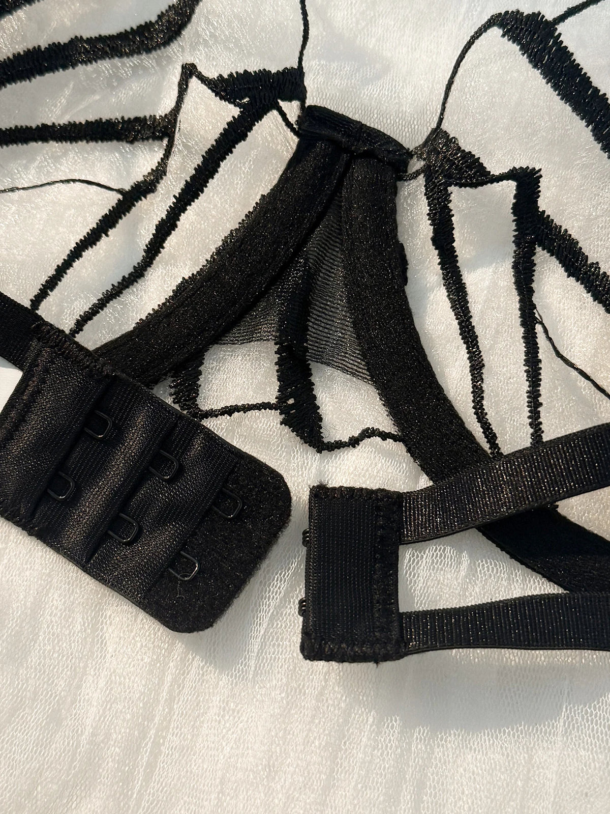 Sheer Lace Mesh Bra & Brief Set