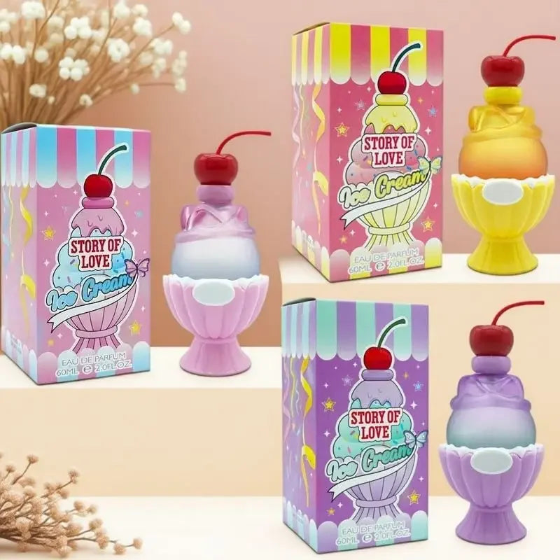 Sweet Women's Perfume 60ml Ice Cream  Long-lasting Fresh Vitality Floral Fragrance Eau De Toilette Charming Date Fragrance Spray