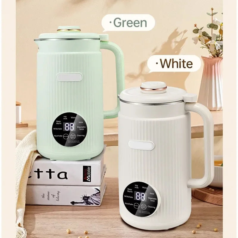 1200ML Electric Soybean Milk Machine Automatic Intelligent Food Blender Filter-free Soy Milk Maker Rice Paste Maker Kettle EU/US