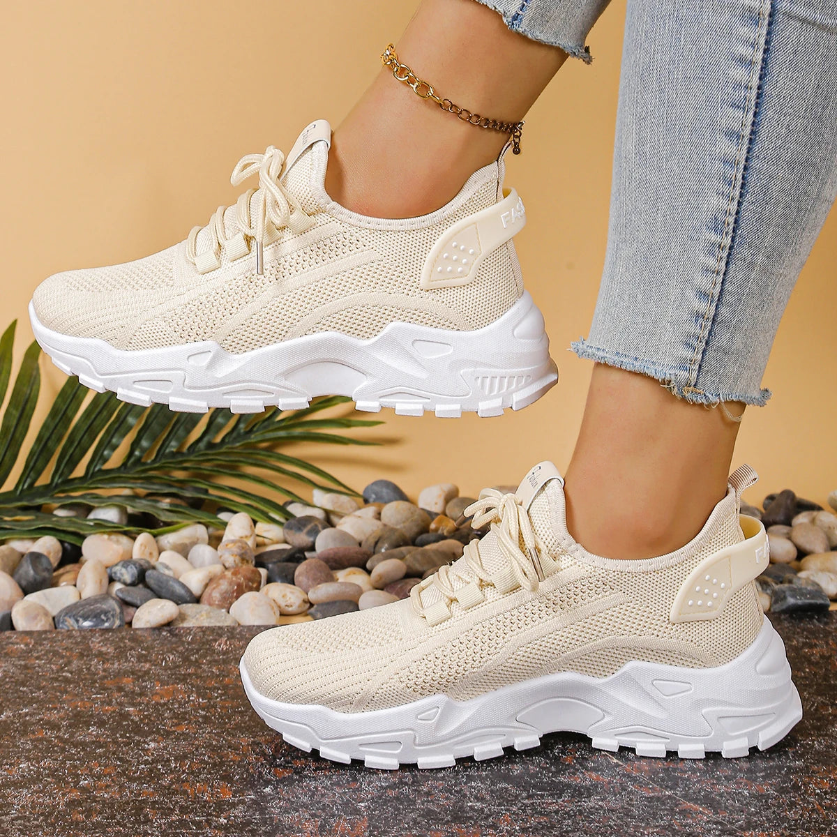 Women's shoes, women's sports shoes 2025 Women's shoes Breathable single-mesh dad shoes Women's casual and versatile sports shoe
