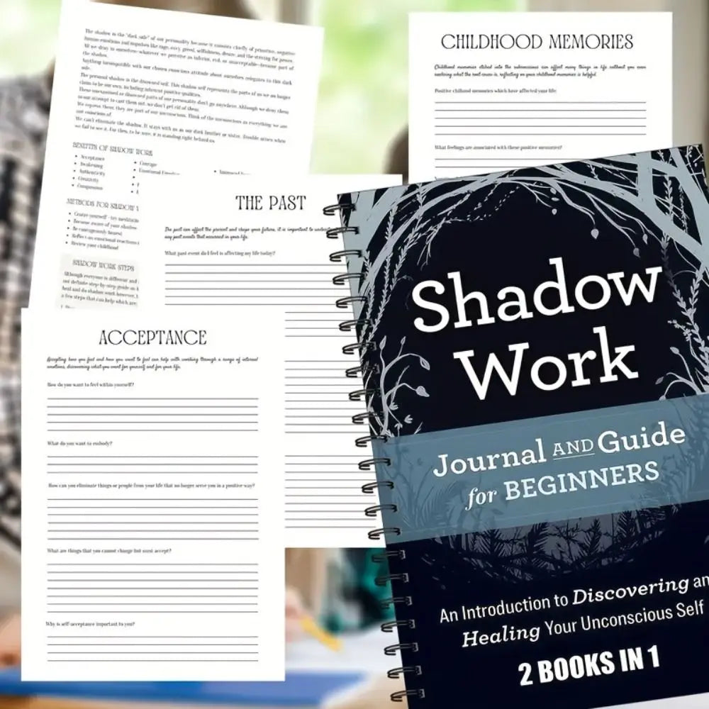 Flexible Shadow Work Journal and Guide Mindfulness Self-understanding Daily Practice Book Inner Peace 10 Minutes a Day