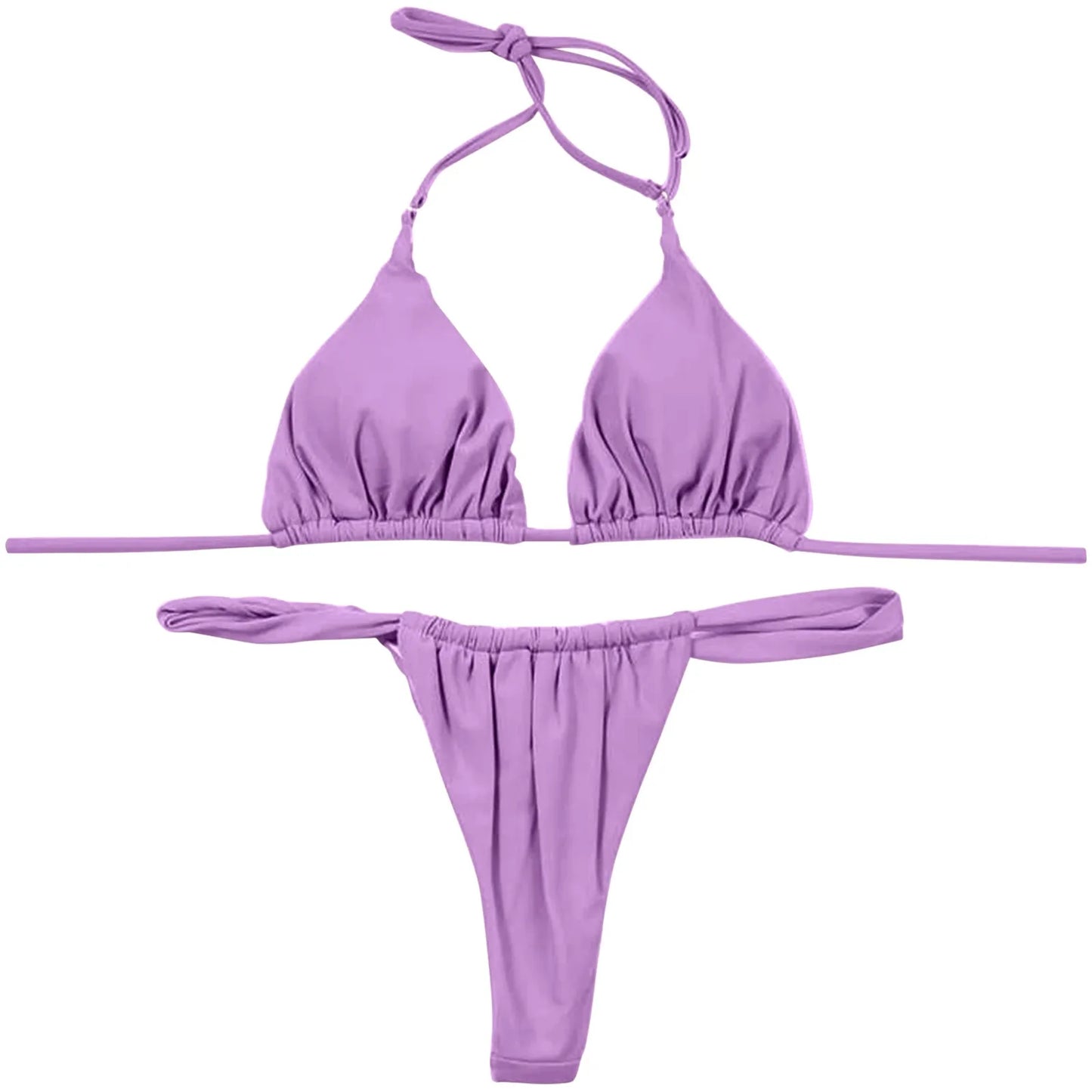 High Two Up Bikini Piece Up Women Cut Lace Solid Sexy Swimsuit Set Push Swimwears Tankinis Set Swimming Suit Women Bikini