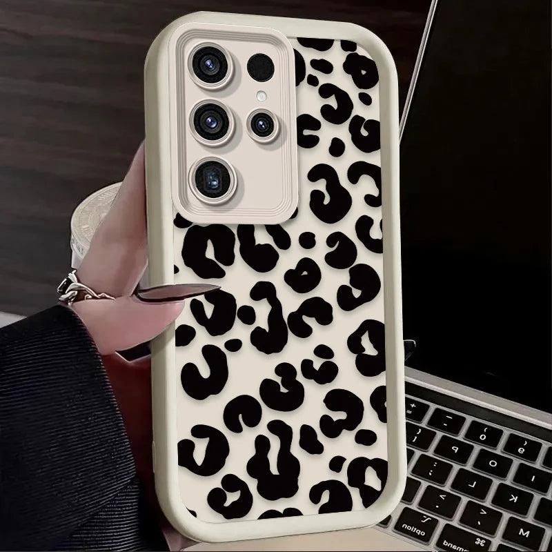 Leopard Print Silicone Case – Samsung Galaxy