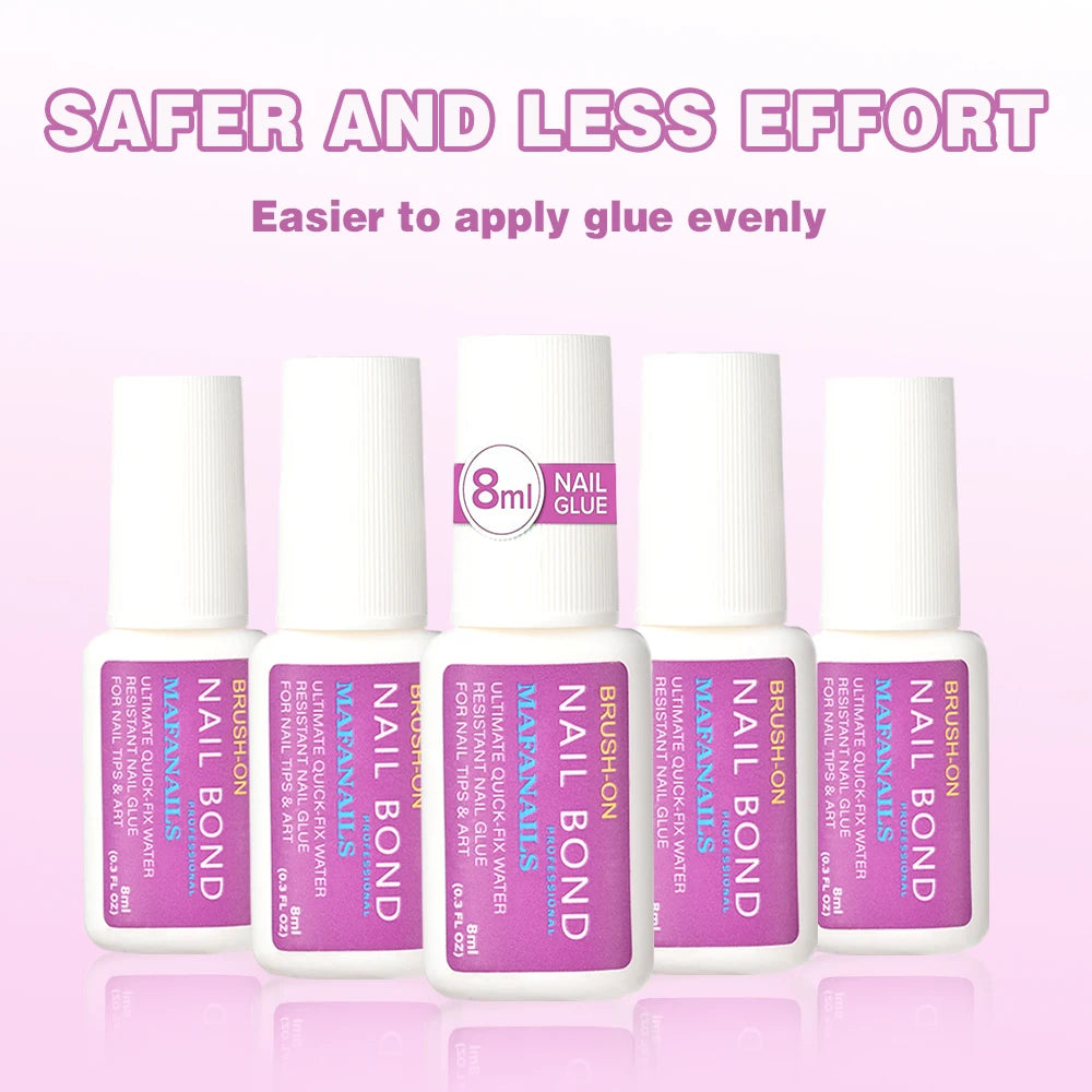 30/20/10pcs Fast-Dry Nail Glue Acrylic False Nail Tips Glue Gel For Fast Extension Super Bond Rhinestones False Nails Mini Glue