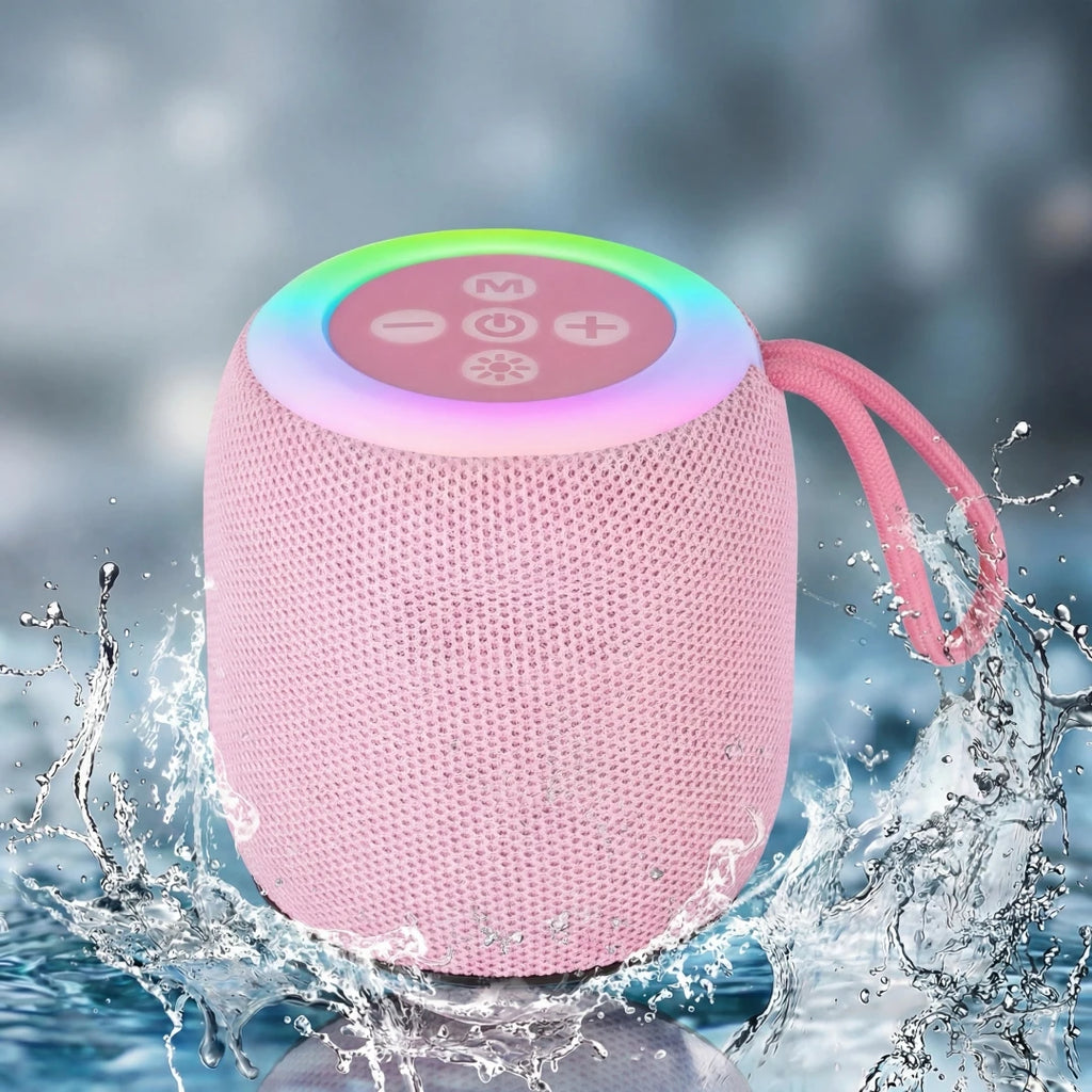 Portable Bluetooth Speaker ,Wireless Speakers with Lights, Travel Essentials Valentines Birthday Gifts for Men Women Boys Girls