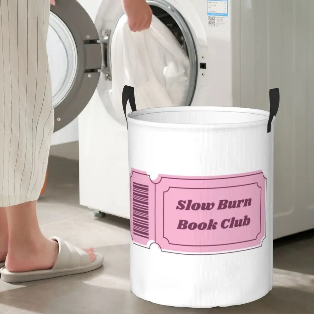Burn Book Mean Girls Foldable Laundry Baskets Dirty Clothes Home Organizer Large Waterproof Hamper For Home Kids