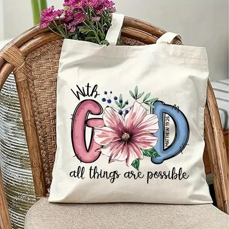 God Is Good Canvas Tote Bag