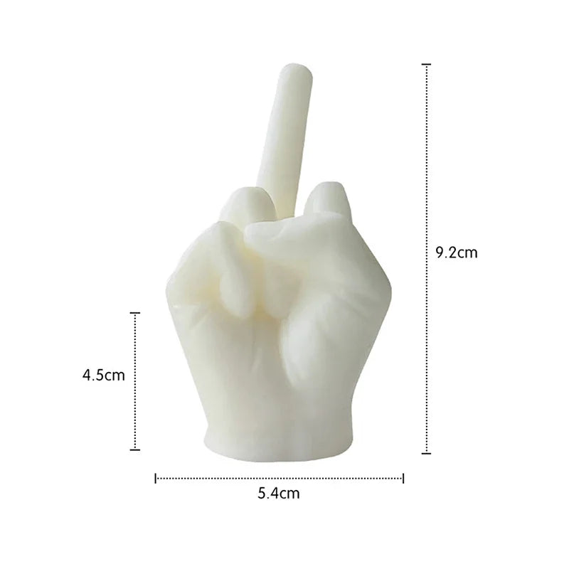 Universal Creative Candles Middle Finger Shaped Gesture Scented Candles Durable Funny Quirky Gifts Home Decoration Ornaments