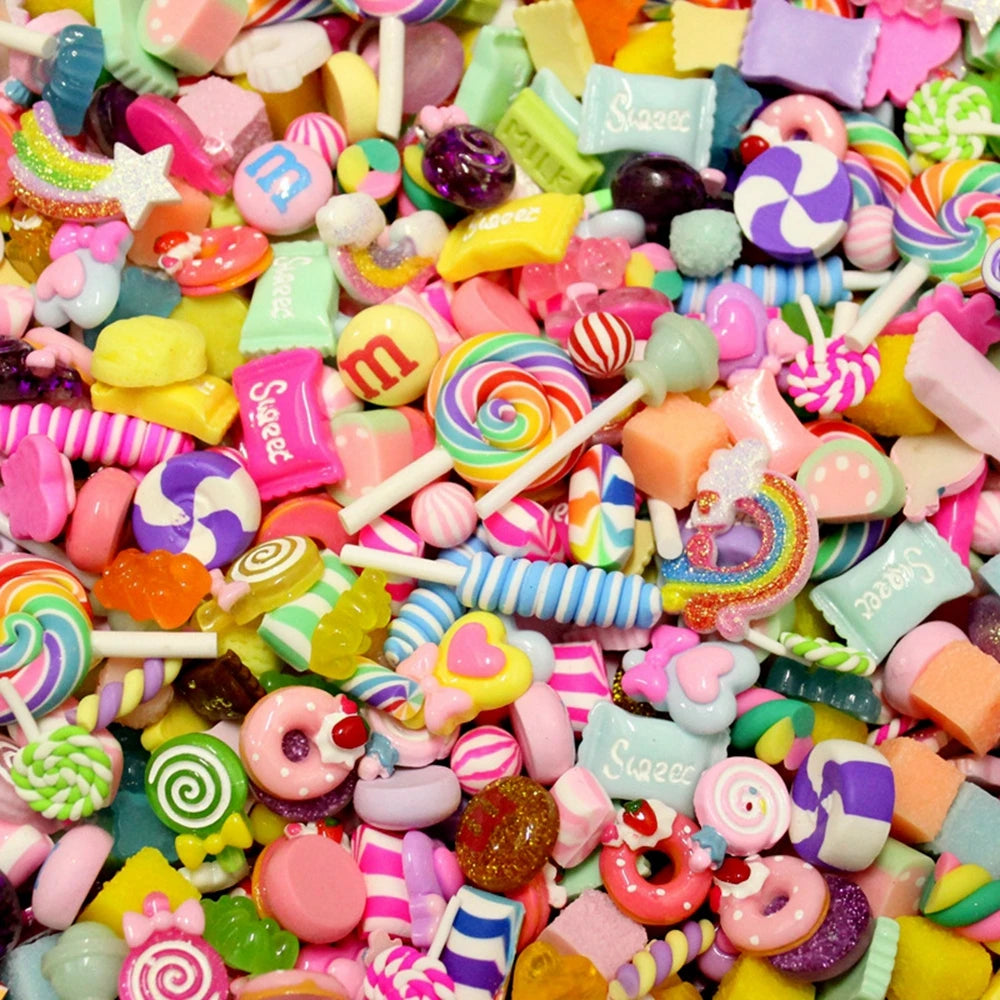 candy charm for hairpin keychain phone case decoration gifts slime charms beads scrapbooking supplies nail decoration crafts