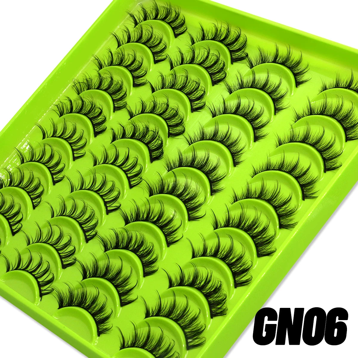 GROINNEYA Manga Lashes Mixed style 5/9/20 Pairs 3D 6D 8D Mink Lashes Natural Eyelashes Soft Cross Wispy False Eyelashes Eyelash