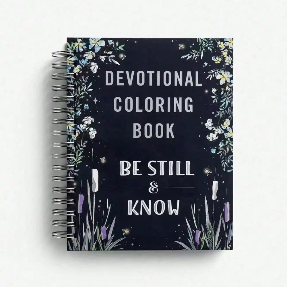 Devotional Coloring Book, 75 Inspiring Illustrations for Hope & Stress Relief, New Year Gift & Back to School Art Activity