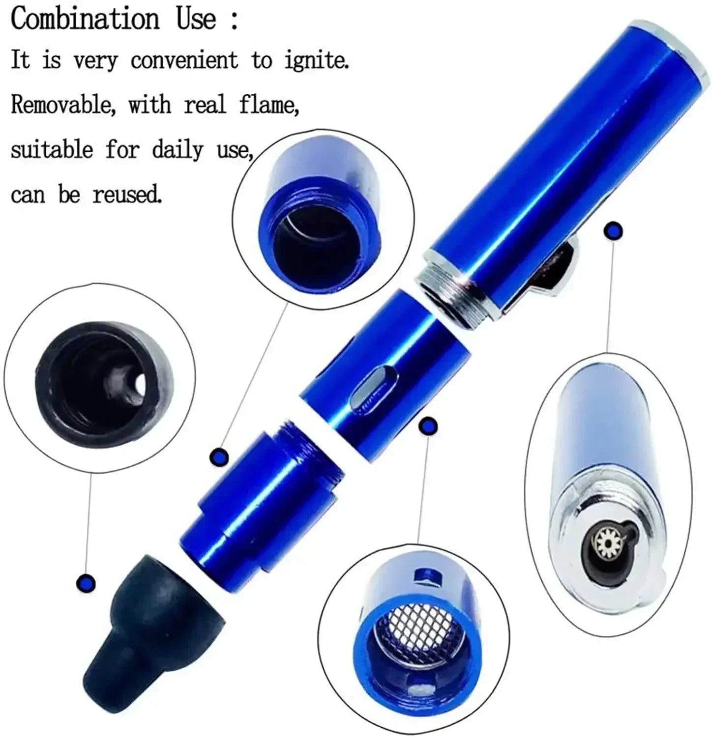 420 blue flame aromatherapy lighter