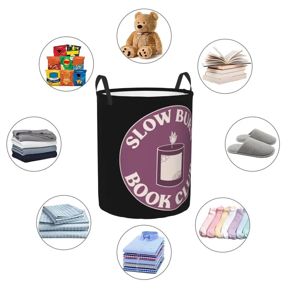 Burn Book Mean Girls Foldable Laundry Baskets Dirty Clothes Home Organizer Large Waterproof Hamper For Home Kids