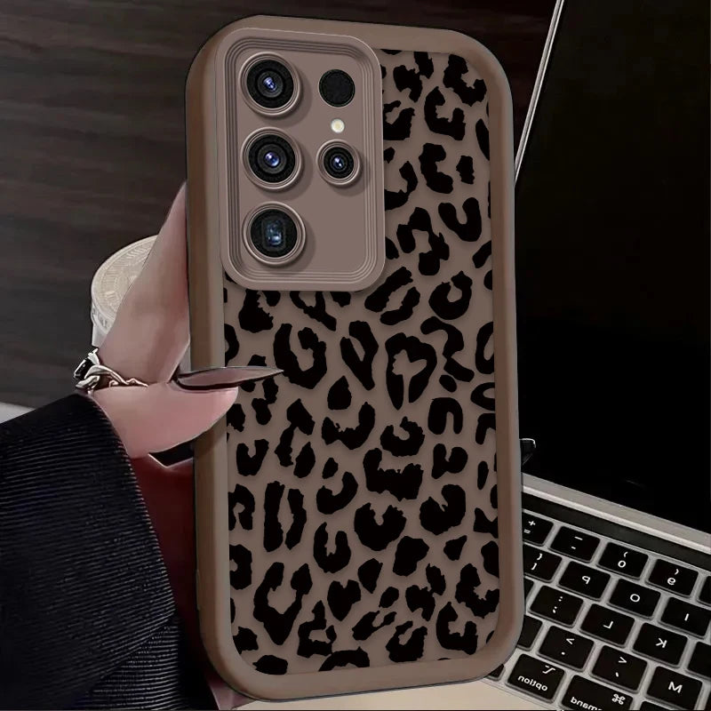 Leopard Print Silicone Case – Samsung Galaxy