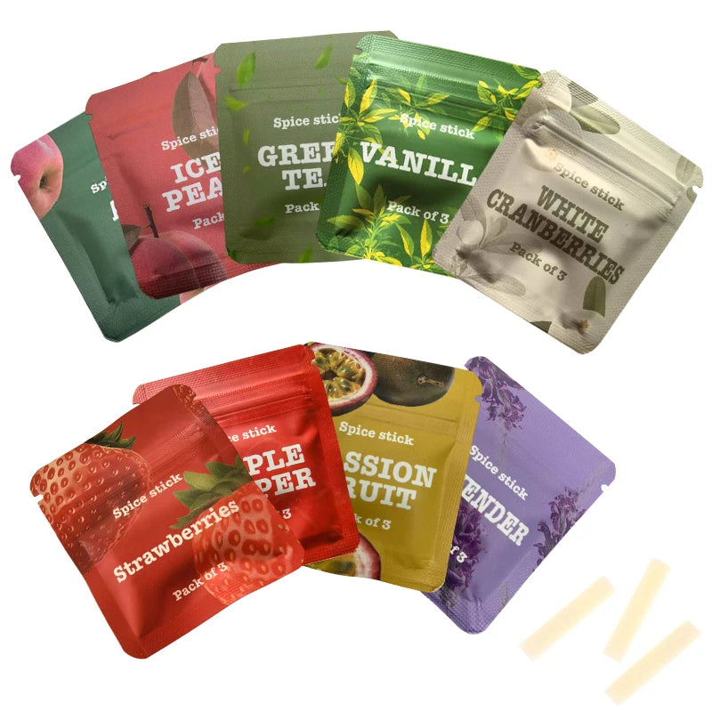 3pcs/bag Quit Smoking Inhaler Energy Bar Smokeless Essential Oil Flavors Aromatherapy Aromaterapi Artifact Device Replace Stick