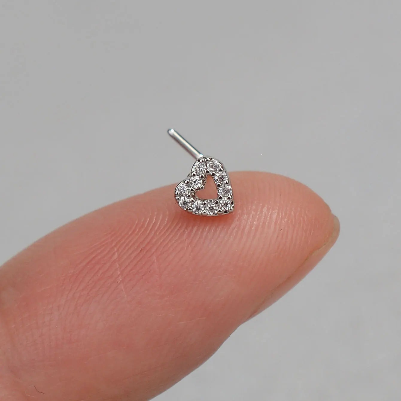 1PC Stainless Steel CZ Nose Ring L Shape Nose Studs Spider Snake Bow Flower Leaf Nostril Nose Piercing Body Jewelry  For Women