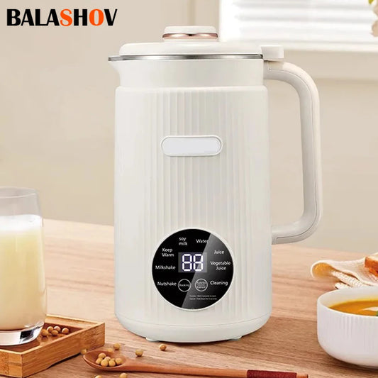 1200ML Electric Soybean Milk Machine Automatic Intelligent Food Blender Filter-free Soy Milk Maker Rice Paste Maker Kettle EU/US