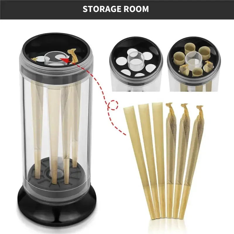 4 layer Herbal Grinder Roller With Handle Manual Metal Crank Grinder Spice Herb Tobacco Grinders