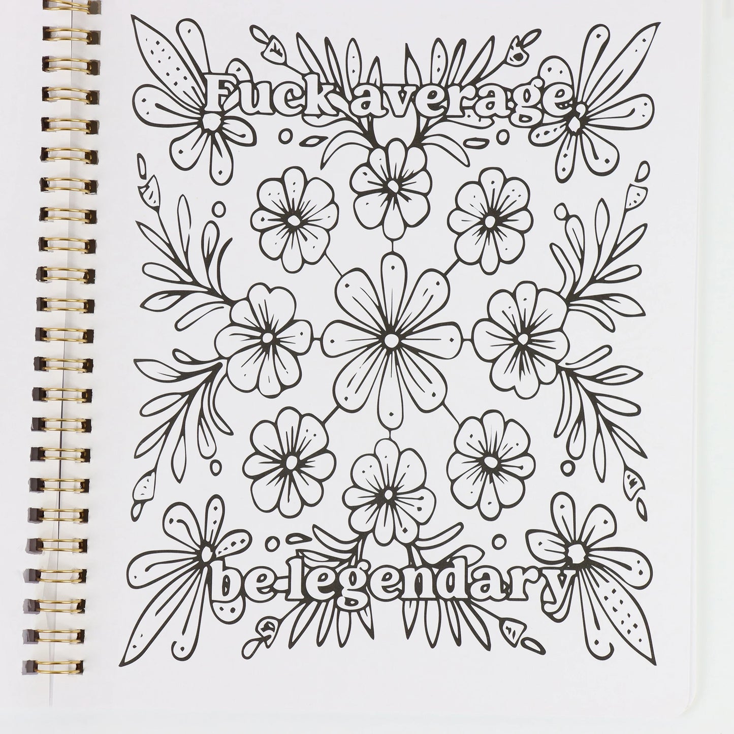 Beautiful Coloring Book for Adults Relaxation Funny Stress Relief Art Therapy Activity Perfect Gift for Friends