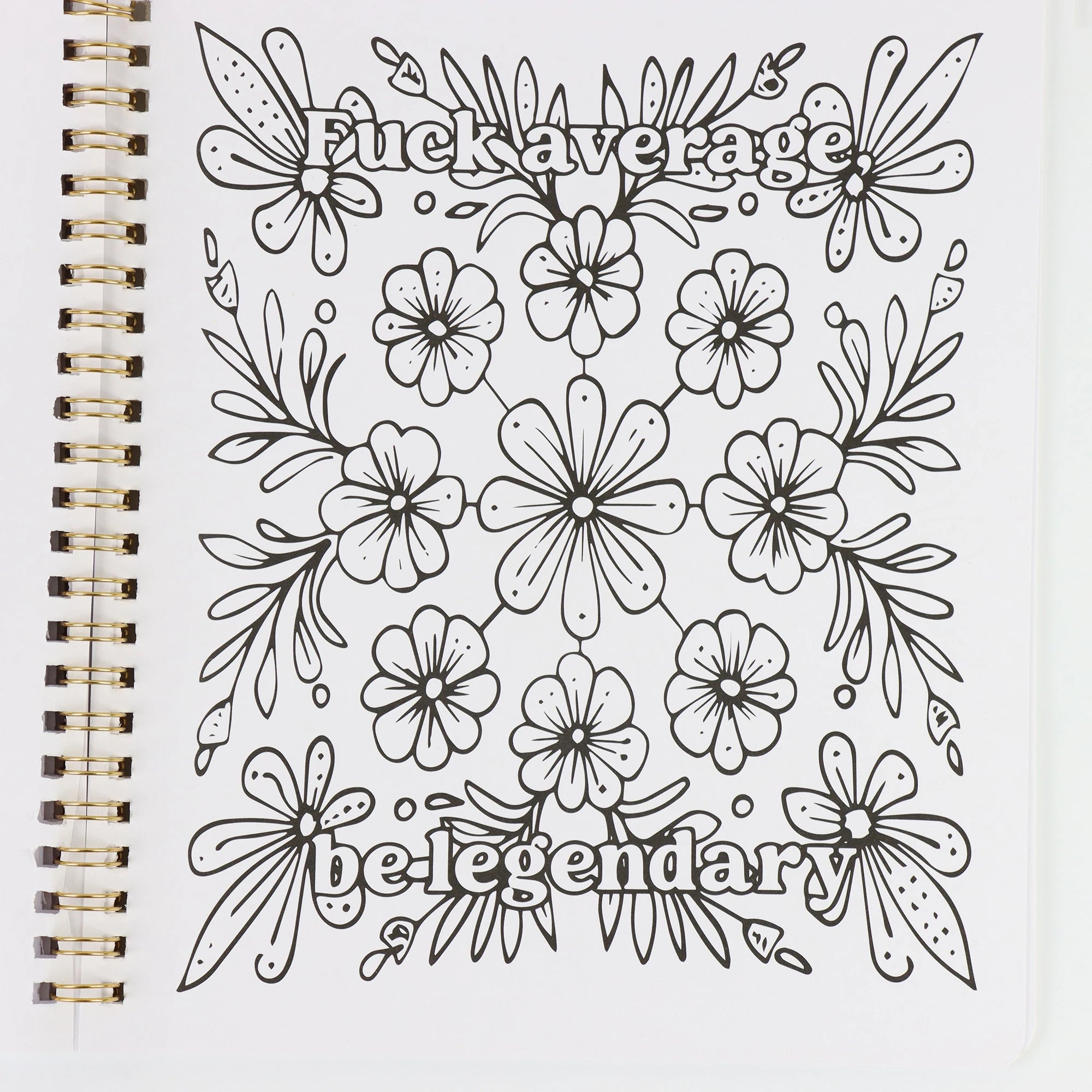Beautiful Coloring Book for Adults Relaxation Funny Stress Relief Art Therapy Activity Perfect Gift for Friends