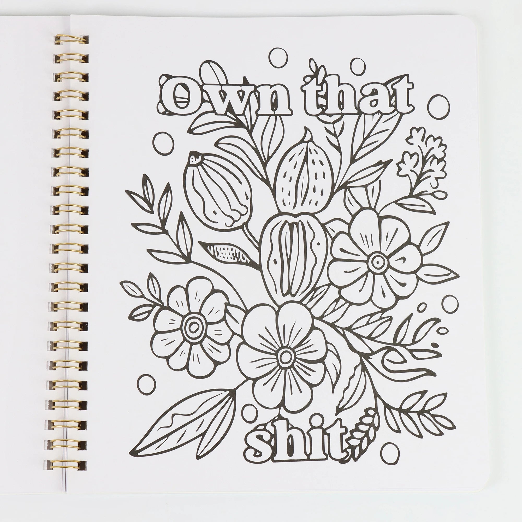 Beautiful Coloring Book for Adults Relaxation Funny Stress Relief Art Therapy Activity Perfect Gift for Friends
