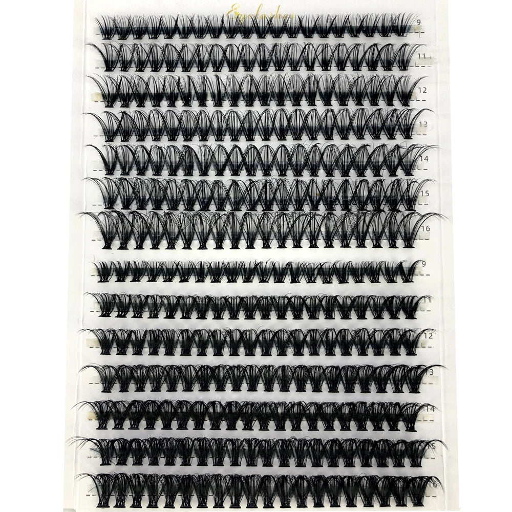 30D 40D 60D 80D Mixed Tray Individual Lashes 3D Russia Volume Eye Lashes Soft Natural Lashes Mink Lash Cluster False Eyelashes