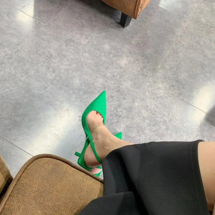 Oulylan High Heels Shallow Women's Sandals Shoes for Women High heeled Sandals  Women's Shoes Fashion Pumps Pointed Toe