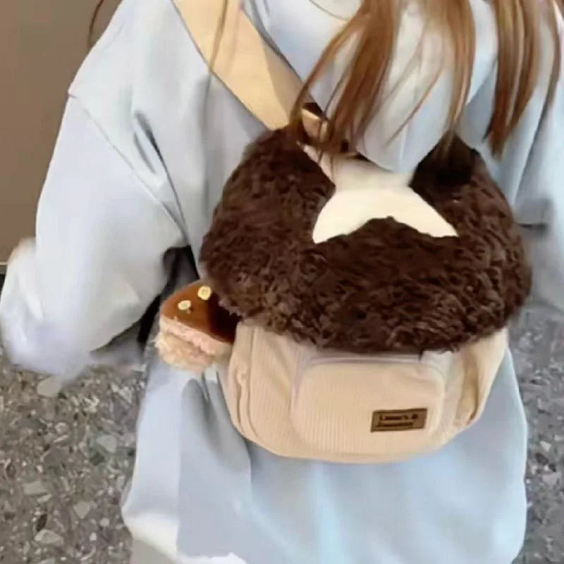 Mushroom Plush Anime Backpack