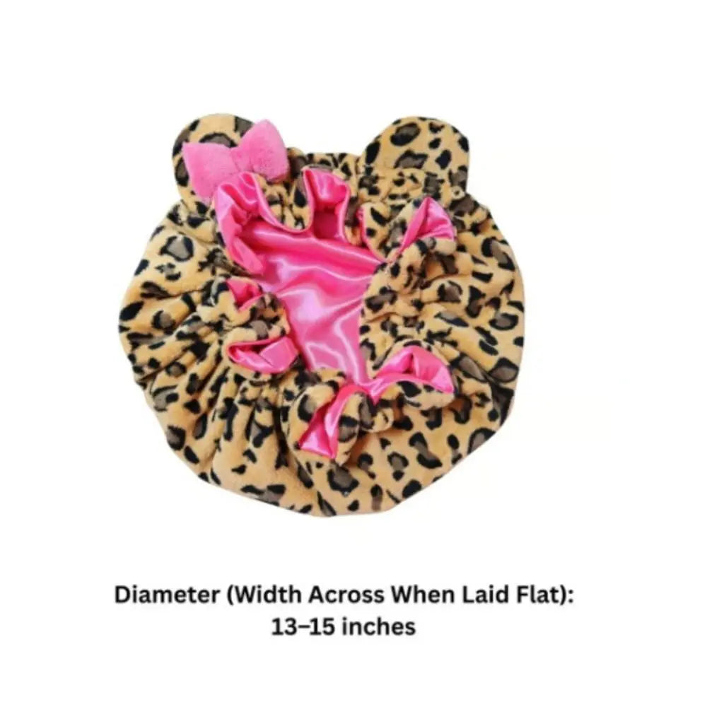 Creative Soft Hair Drying Cap Microfiber Quick-Drying Dry Hair Towel Absorbent Leopard Print Hair Towels Face Wash