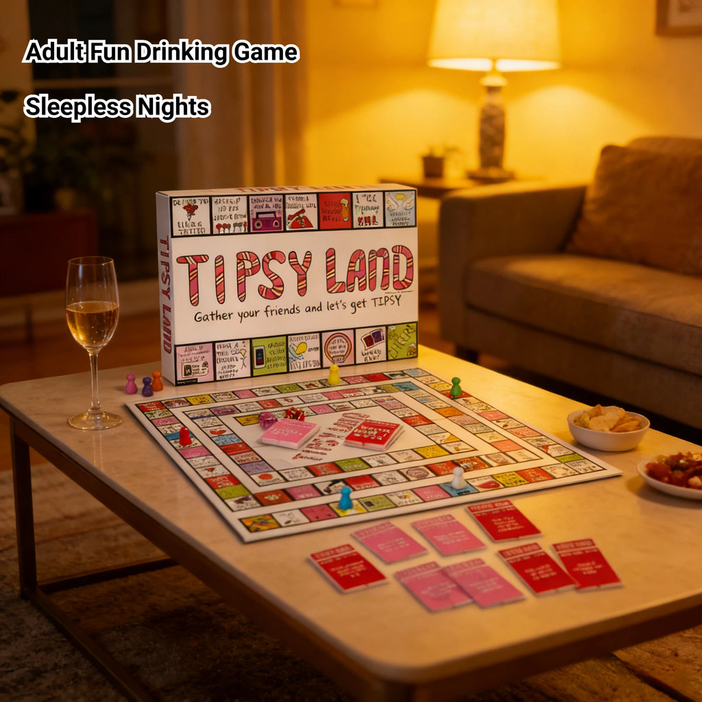 Party Gift of Tipsy*# Land Board Games Fun Drinking Games for Friends - Fun Challenges Drinking Games Party Nights