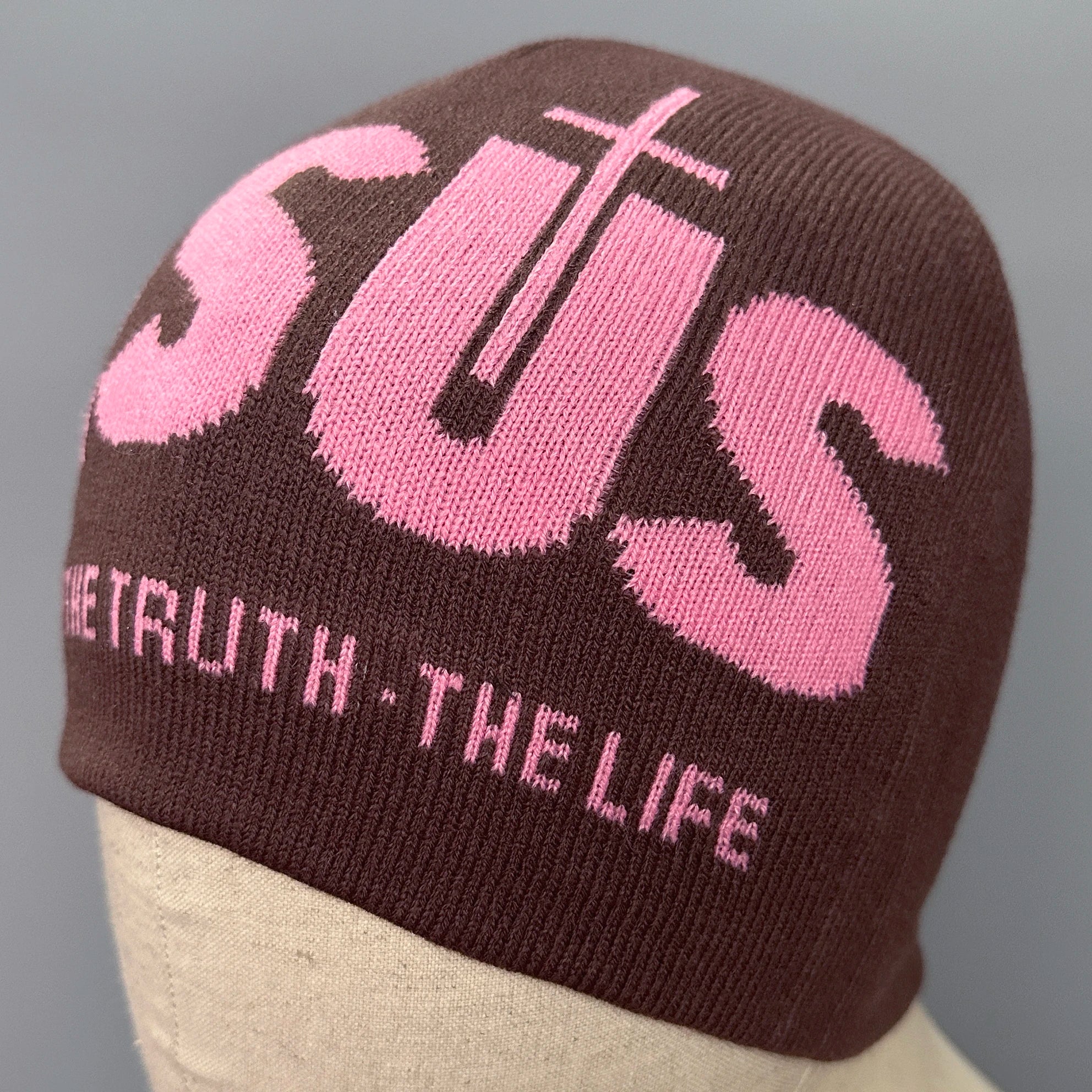 Jacquard Alphabet JESUS  Knit Hat Autumn/Winter Outdoor Thermal Hat Unisex Pullover Hat
