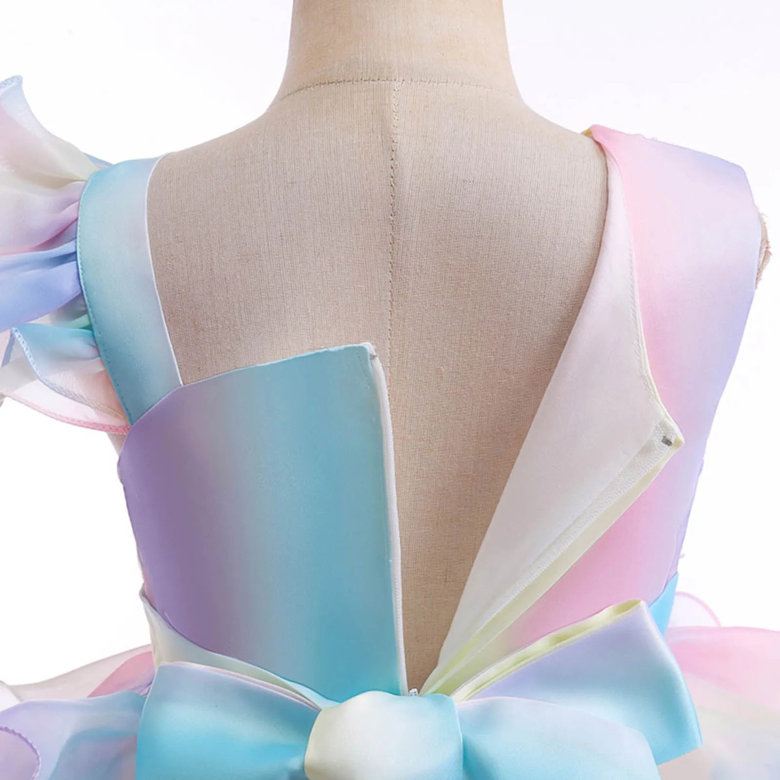 Dresses for Wedding Girls Children Girls Dress Sleeveless Colorful Love Colorful Bow Dress Fashion Spinning Tales Dress