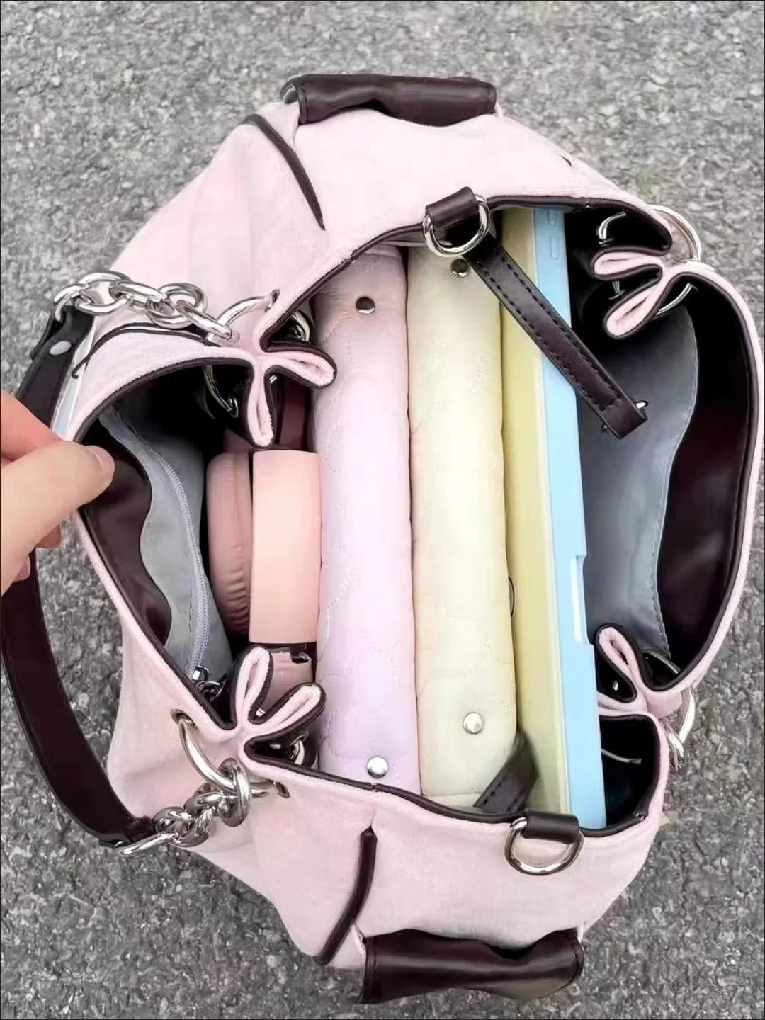 Vintage Letter Y2k Handbag Women Gothic Large Capacity Casual Crossbody Bag Purse Female Harajuku Aesthetic The Tote Bag