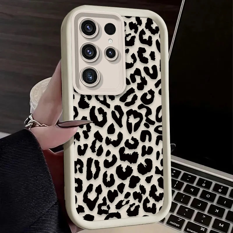Leopard Print Silicone Case – Samsung Galaxy
