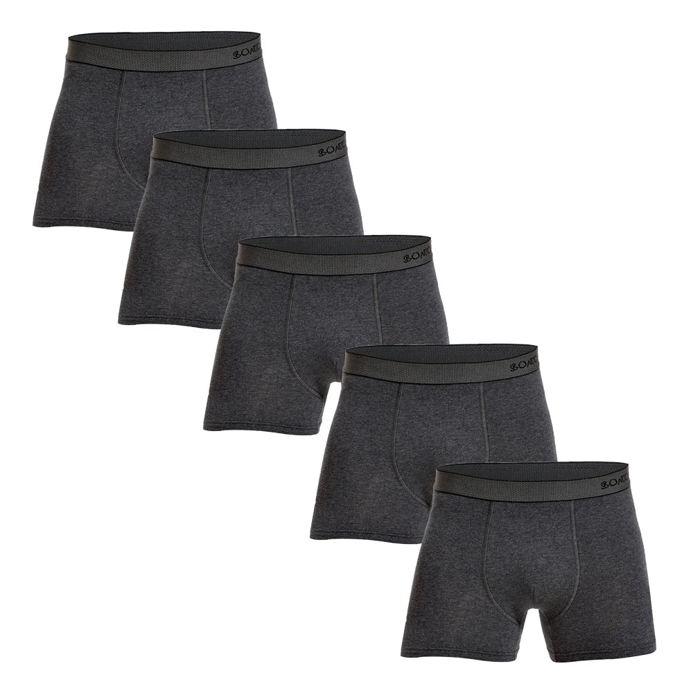 Men's Cotton Boxer Briefs Set (5-Pack)