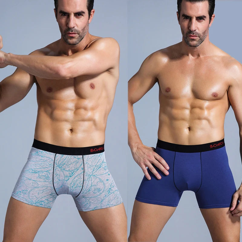 Men's Cotton Boxer Briefs Set (5-Pack)