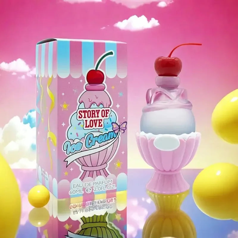 Sweet Women's Perfume 60ml Ice Cream  Long-lasting Fresh Vitality Floral Fragrance Eau De Toilette Charming Date Fragrance Spray