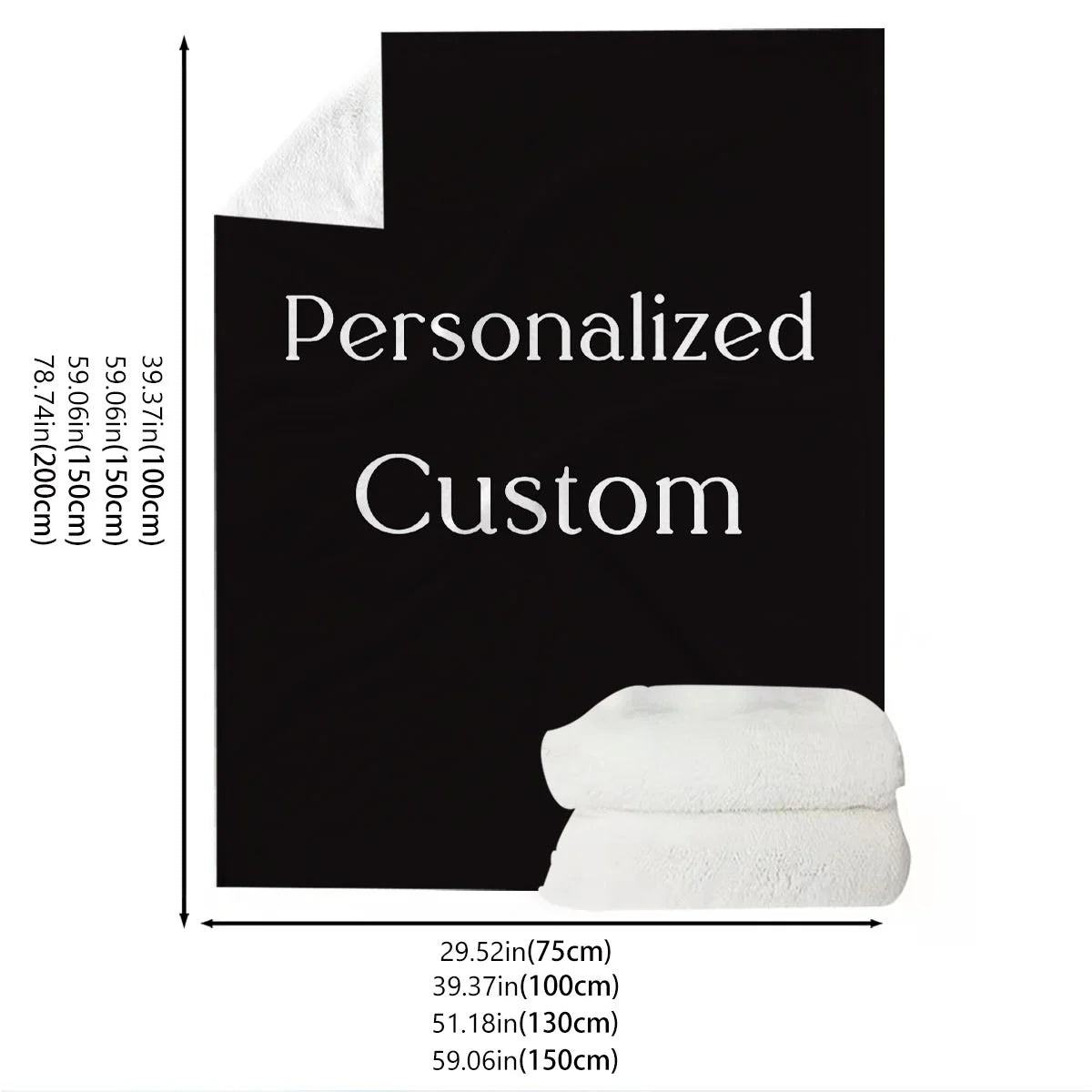 1pc Custom Digital Flannel Fleece Blanket, Personalized With Various Images, Gift For Girls, Boys, Adults, Travel - Warm Throw