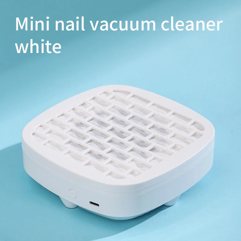 Mini Nail Collector Professional Nail Dust Extractor USB Dust Suction Collector Gel Nail Duster for Nail Art Salon Equipment