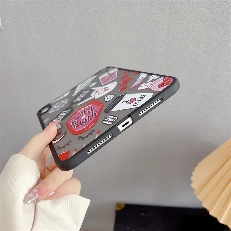 Fashionable Leopard Matte Clear Case for IPad Air 6 2024 10 9 8 7 6 5 th Pro 11 2 3 4 Generation Mini 4 5 6 Pro 11 13 Hard Cover