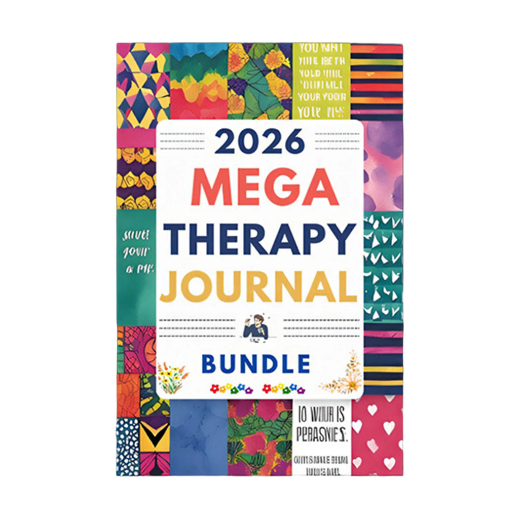 MEGA Therapy Journal Self Care Writing Tools with Guided Prompts Durable Cover for Mental Healing
