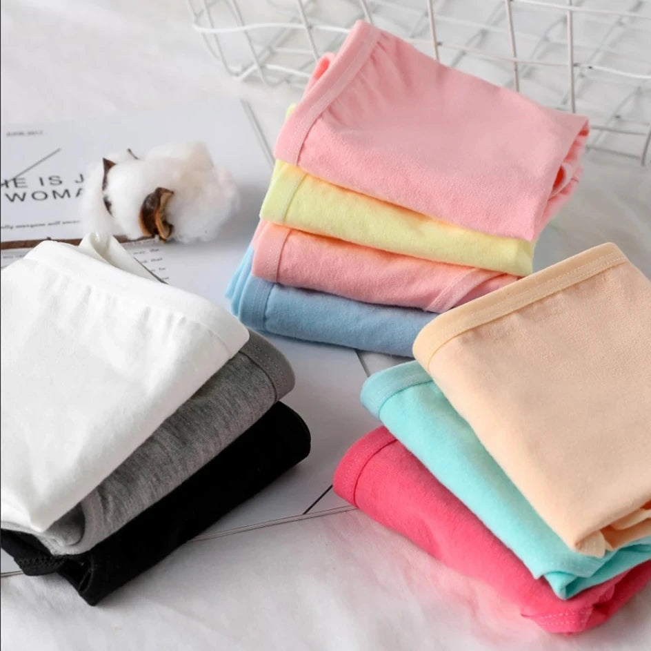 Candy Color Cotton Briefs Set (7-Pack)