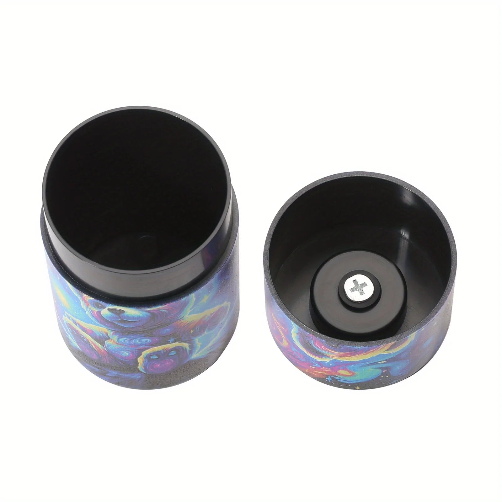 Cartoon Printing Plastic Air Tight Can Vacuum Sealed Tobacco Jar