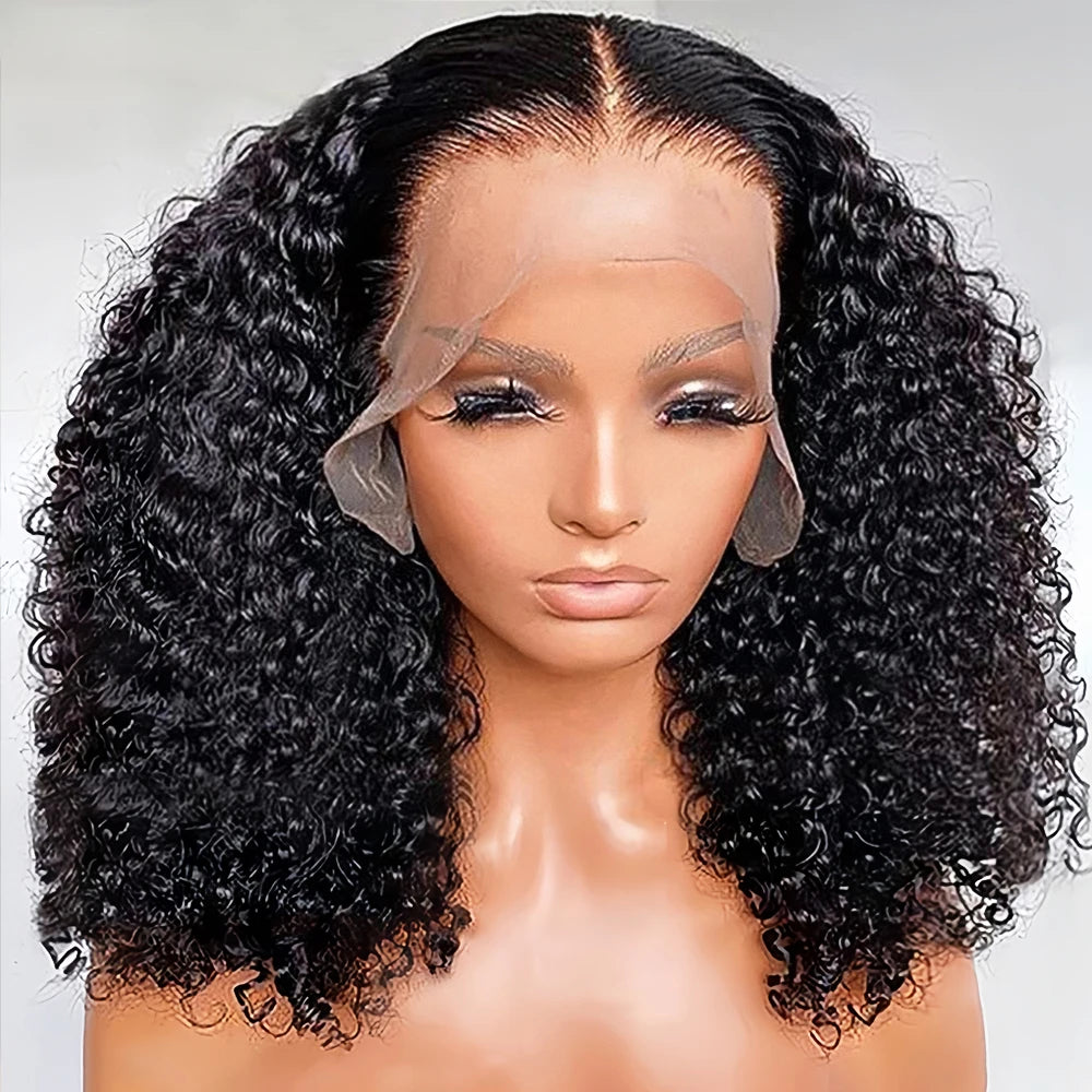 Kinky Culry 13x6 HD Lace Frontal Wig Deep Curly Lace Front Human Hair Wigs Water Wave 13x4 HD Lace Frontal Wig 100% Human Hair