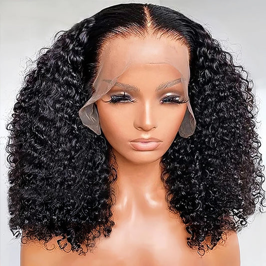 Kinky Culry 13x6 HD Lace Frontal Wig Deep Curly Lace Front Human Hair Wigs Water Wave 13x4 HD Lace Frontal Wig 100% Human Hair