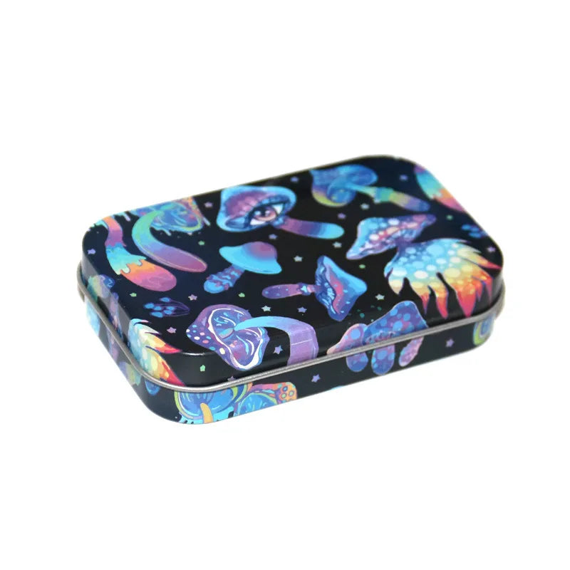 1 Pc Tinplate Jewelry Candy Coin Key Organizer Cigarette Case - Rectangle Container Tobacco Storage Smoking Accessories