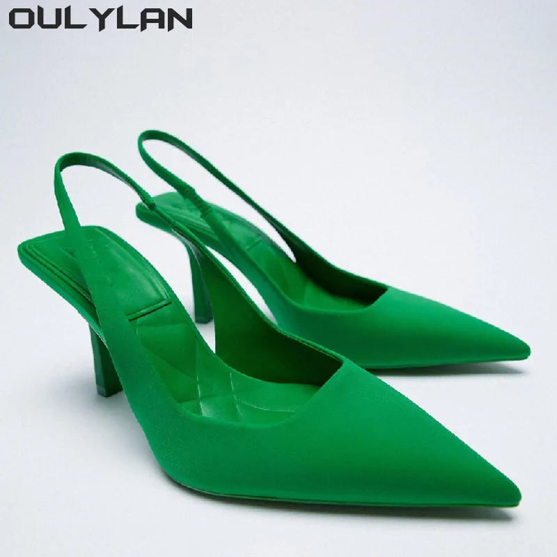 Oulylan High Heels Shallow Women's Sandals Shoes for Women High heeled Sandals  Women's Shoes Fashion Pumps Pointed Toe