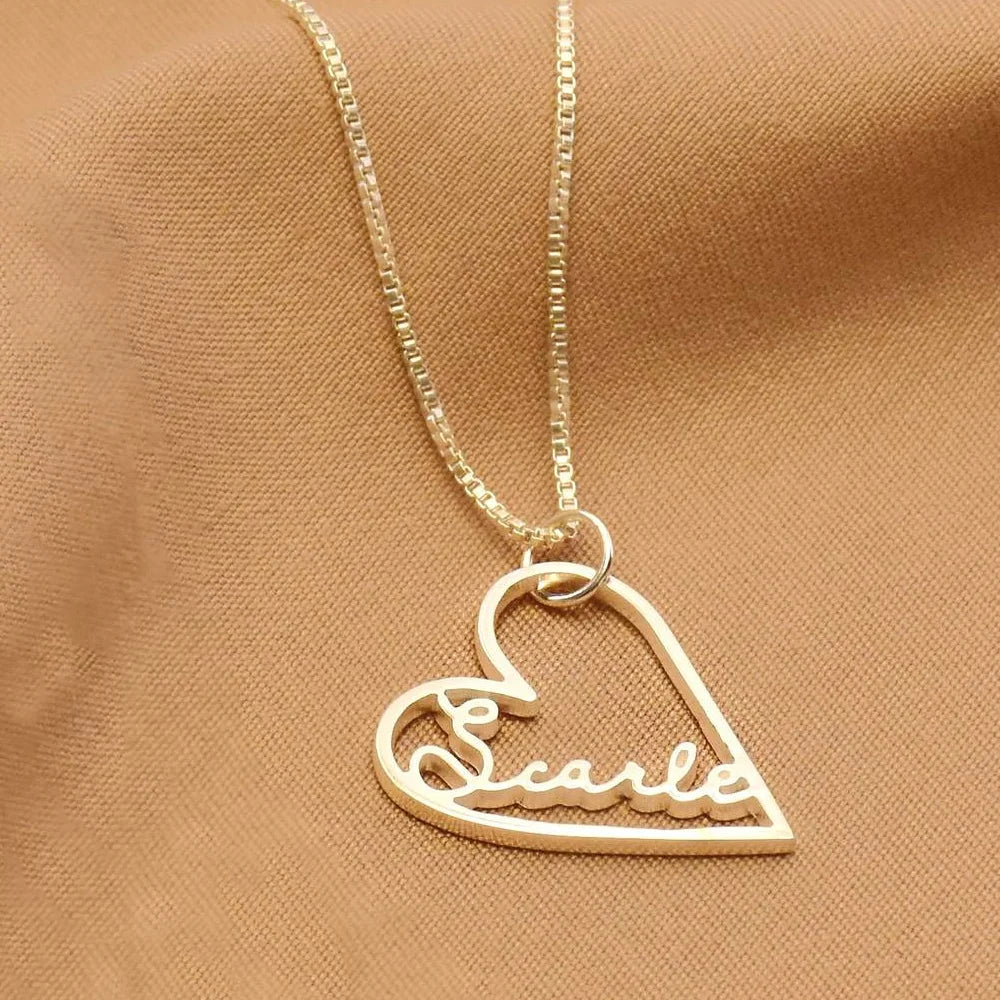Custom name necklace Stainless Steel Personalized Privatecustom Gold Color Nameplate Pendant Choker For Women Special Gift