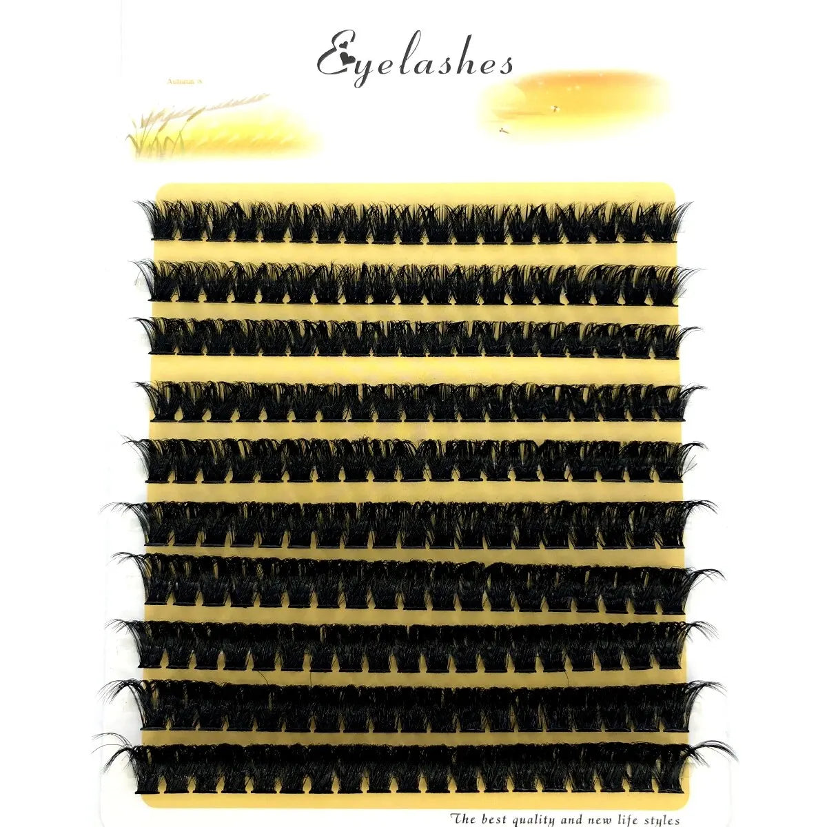 200 Clusters 10D 20D 30D 40D 60D 80D Mixed Tray Individual Lashes 3D Russia Premade Volume Lashes Soft Natural Lashes Mink Lash